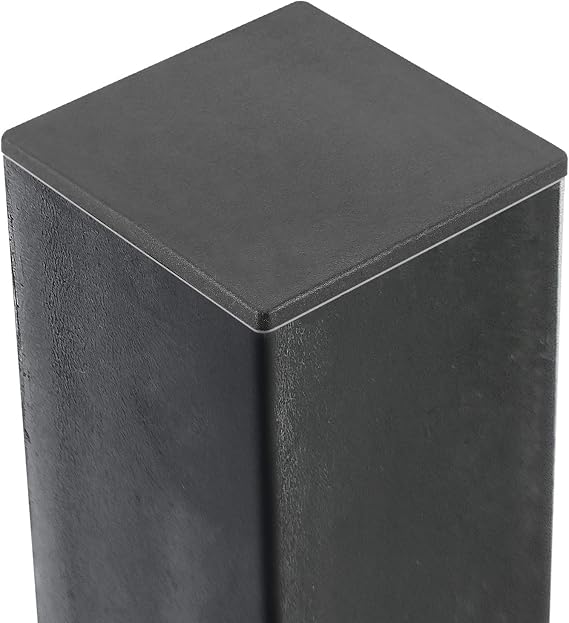 HOZEON 30 Pack 4 x 4 inches Square Plastic Plug, Thickened Durable Tubing End Caps, Square Tubing End Caps for Table Legs, Chair Legs, Fence Post Pipe Tube End, Furniture Sliding, Black