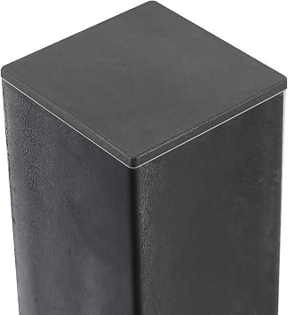 HOZEON 30 Pack 4 x 4 inches Square Plastic Plug, Thickened Durable Tubing End Caps, Square Tubing End Caps for Table Legs, Chair Legs, Fence Post Pipe Tube End, Furniture Sliding, Black