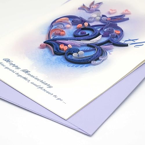 Miniatura 4 de Feliz 1er aniversario del año, tarjeta de amor,papel 3D dedicado hecho a mano, tarjeta de felicitación para marido, esposa, pareja y padre