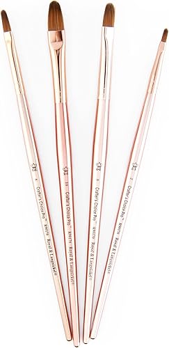 Miniatura 5 de Royal & Langnickel Crafter's Choice Pro - Juego de pinceles sintéticos para manualidades (4 unidades)