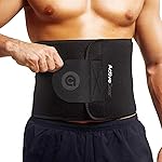 ActiveGear Waist Trimmer Belt for Stomach and Back Lumbar Support, Large: 9 x 46 - Charcoal