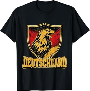 Deutschland Adler - Fan Design Schwarz Rot Gold T-Shirt