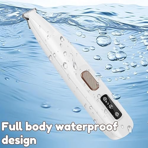 Miniatura 7 de Ntrjtrss Cortadora eléctrica de patas de perro, cortapatas para perros, 0.709 in de ancho, recargable, con luz LED, 35 dB, bajo ruido, impermeable,