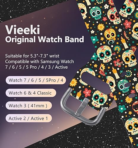 Vista 100 de Correas de reloj navideñas compatibles con Samsung Galaxy Watch de 1.575 pulgadas, 1.732 pulgadas, 0.787 pulgadas, correa de silicona de repuesto