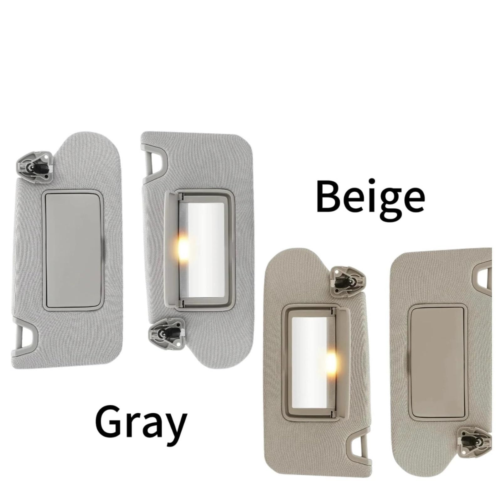 para Nissan para Altima 2013 2014 2015 2016 2017 2018 Panel Parasol Delantero Coche Tablero Lado Izquierdo Derecho(Beige 1 Pair)