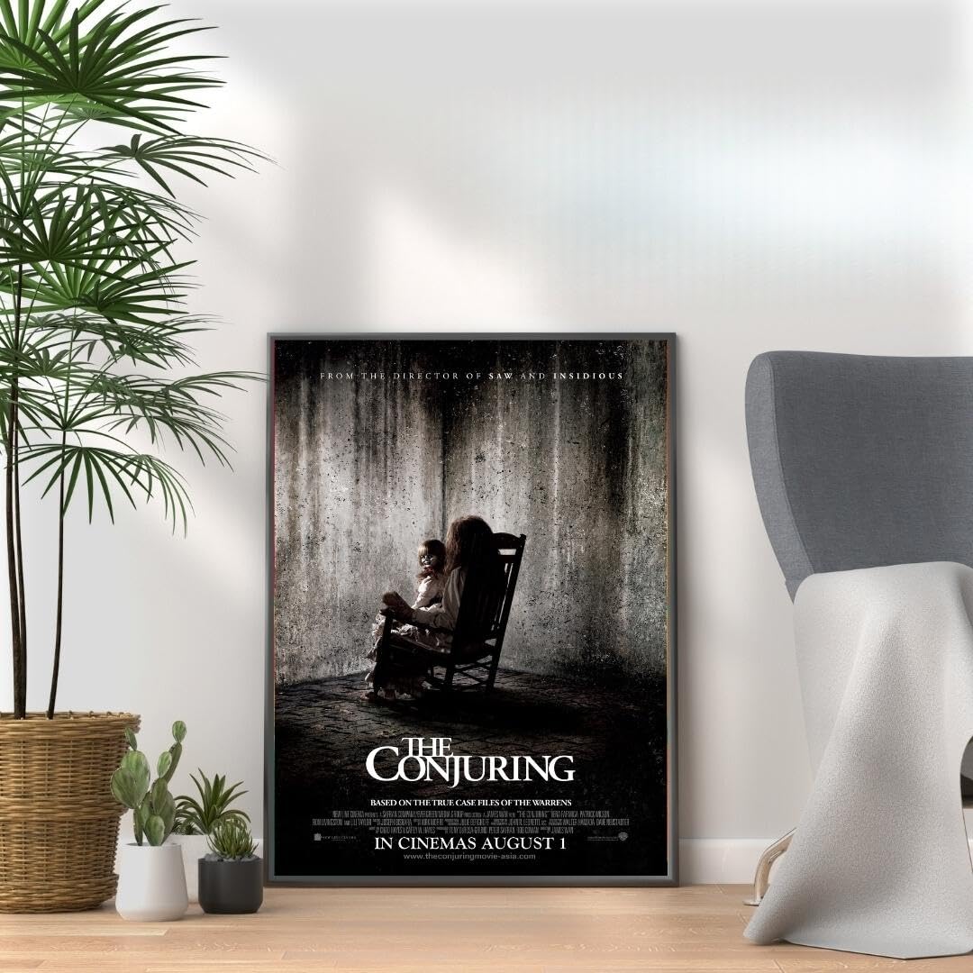 Horror Movie Poster Prints, Scary Film Wall Art, Halloween Decor, Horror Room & Home Cinema Wall Decor (THE CONJURING, A3 Print Only (42x30cm))