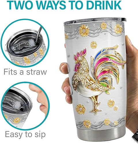 Vista 241 de SANDJEST Vaso inspirador de 20 onzas, regalo cristiano, regalos inspiradores para mujeres, vasos con aislamiento de acero inoxidable motivacional