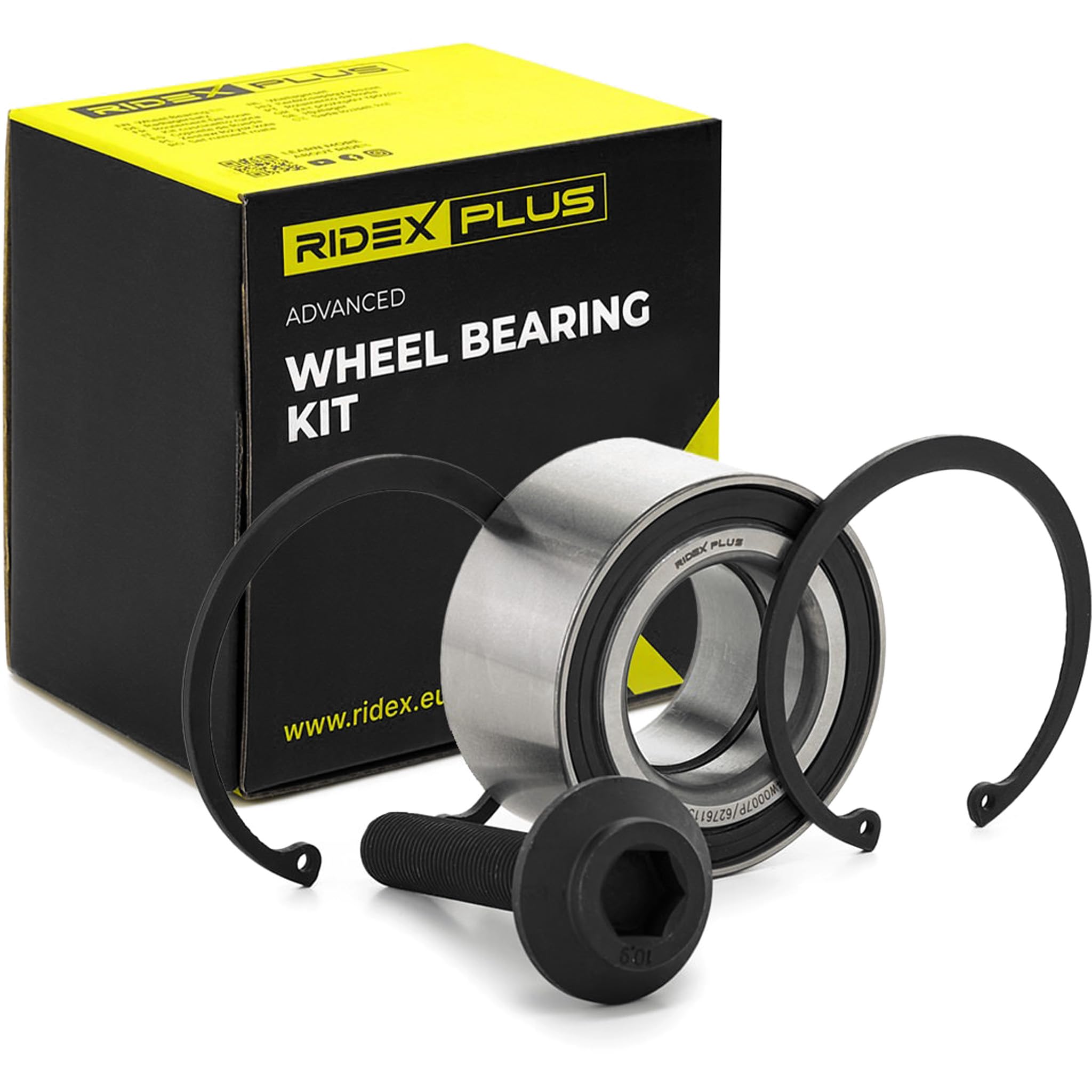 RIDEX PLUS 654W0007P Kit cuscinetto ruota Anteriore bilaterale senza anello sensore ABS con bullone/vite Compatibilità con VW PASSAT 3B3