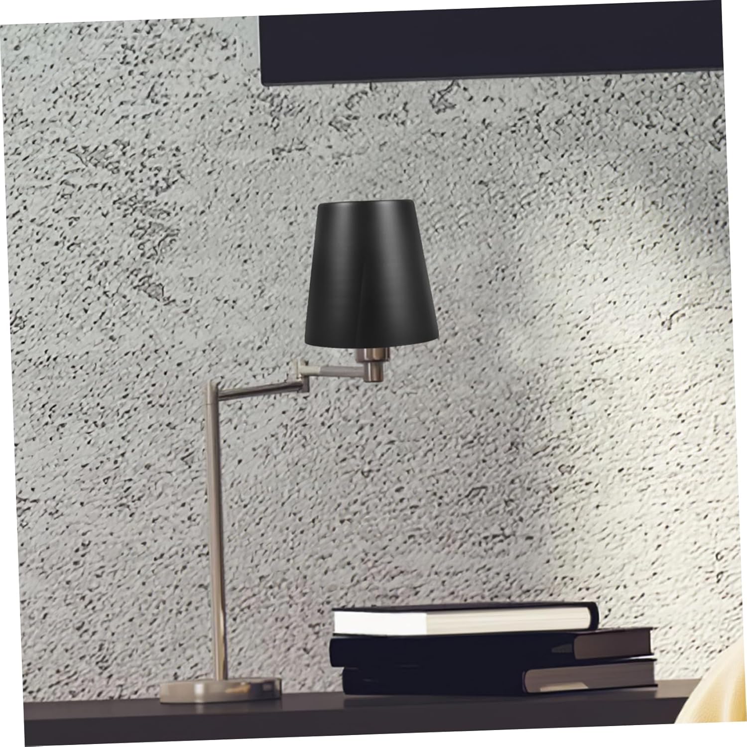 Healifty Iron Art Ceiling Lamp Shade Replacement Durable Black Wrought Iron Lampshade Cover for Chandelier Pendant Light Versatile Fixture Accessory for Home Decor and Ambient Lighting