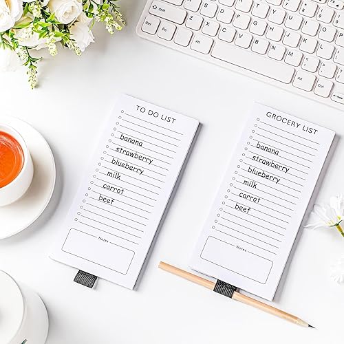 Miniatura 4 de 2 bloc de notas de lista de tareas, bloc de notas magnético para refrigerador divertido bloc de notas para refrigerador lista de comestibles con