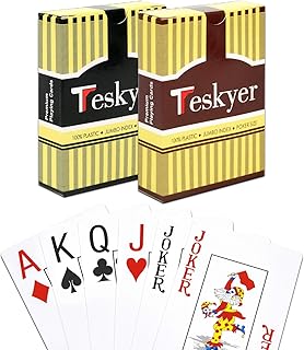 Plastic Playing Cards, 100% Waterproof Playing Cards, Poker Cards, 2 Decks of Cards