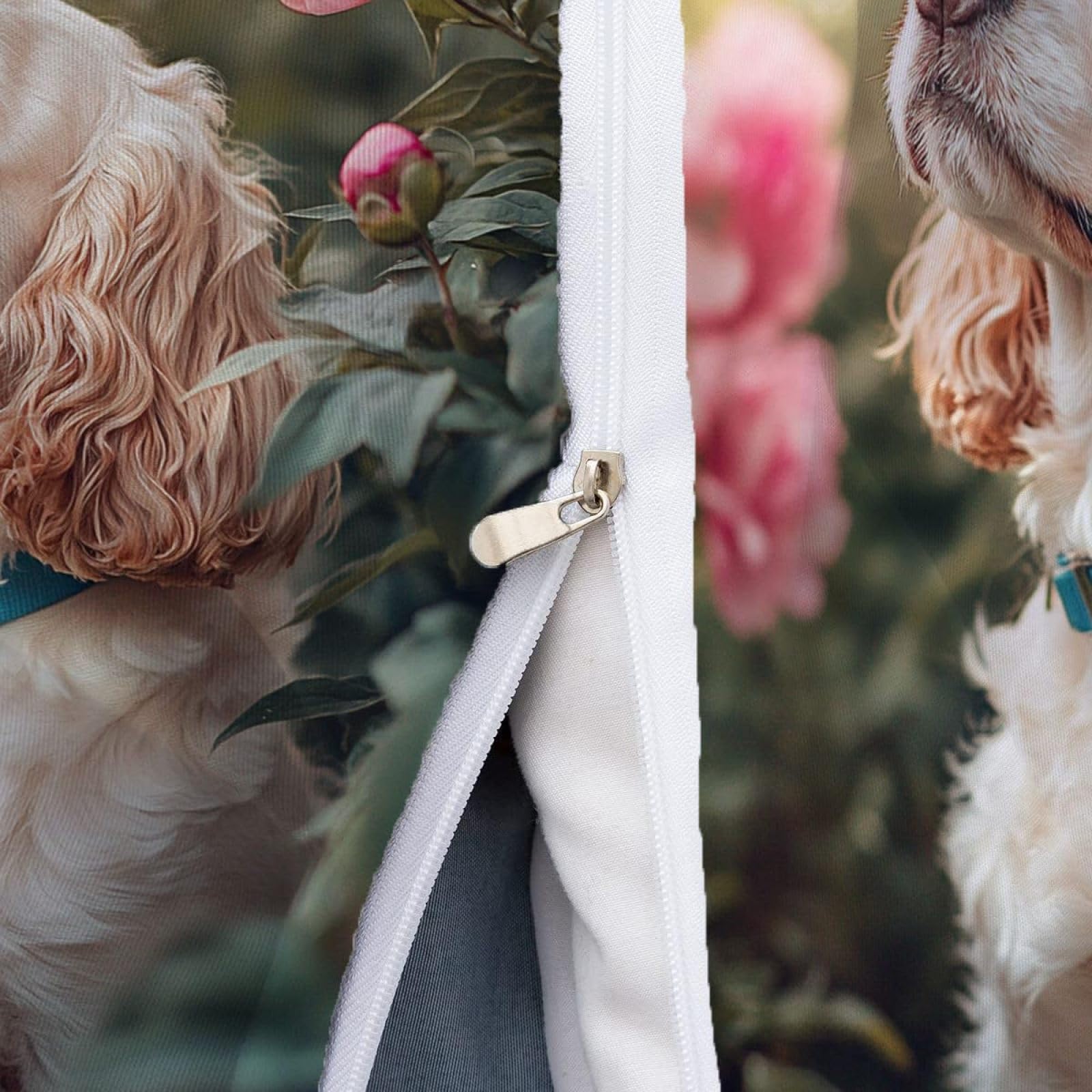 Pojedynczy zestaw pościeli Cocker Spaniel poszewka na kołdrę dla dzieci miękka hipoalergiczna poszewka na kołdrę z mikrofibry z zamkiem błyskawicznym, 1 poszewka na kołdrę 135 x 200 cm + 2