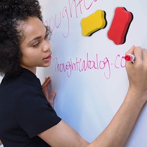 Miniatura 6 de Outus 48 borradores magnéticos para pizarra blanca, borradores en seco en forma de hueso, aptos para el hogar y la oficina, rojo, amarillo, azul