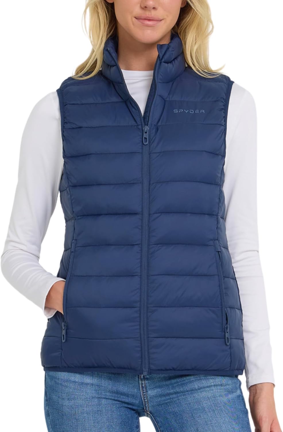 Spyder Womens Puffer Vest - Lightweight Sleeveless Puffer Vest Women - Cozy Fall Fashion Warm Quilted Jackets for Women
