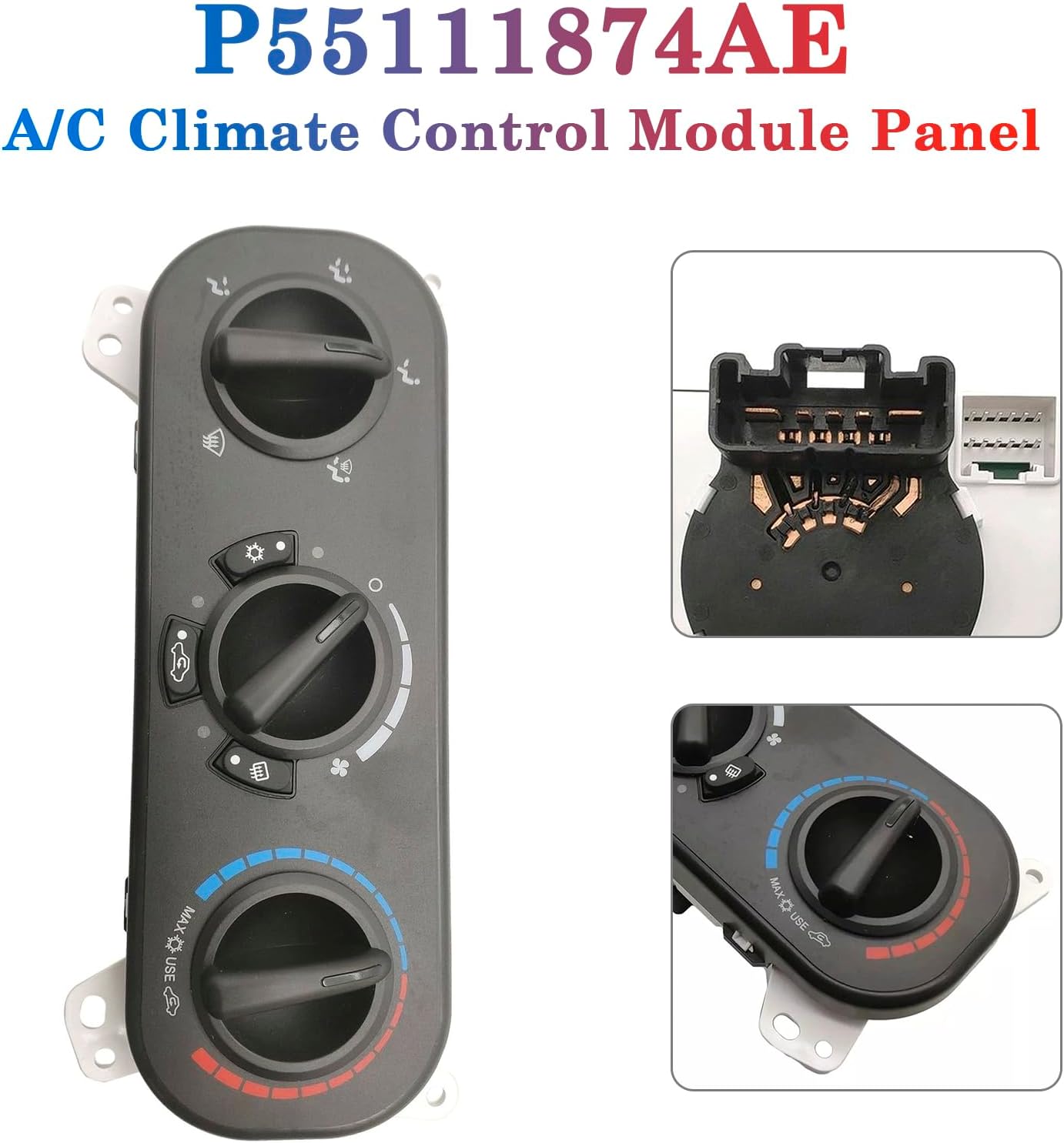 P55111874AE A/C Climate Control Module Panel Fit For Jeep Compass Patriot/For Dodge Caliber 2007-2009# P55111874AF,P55111874AC,55111847AC,55111874AD,55111847AD,55111874AB,55111874AA,55111847AB