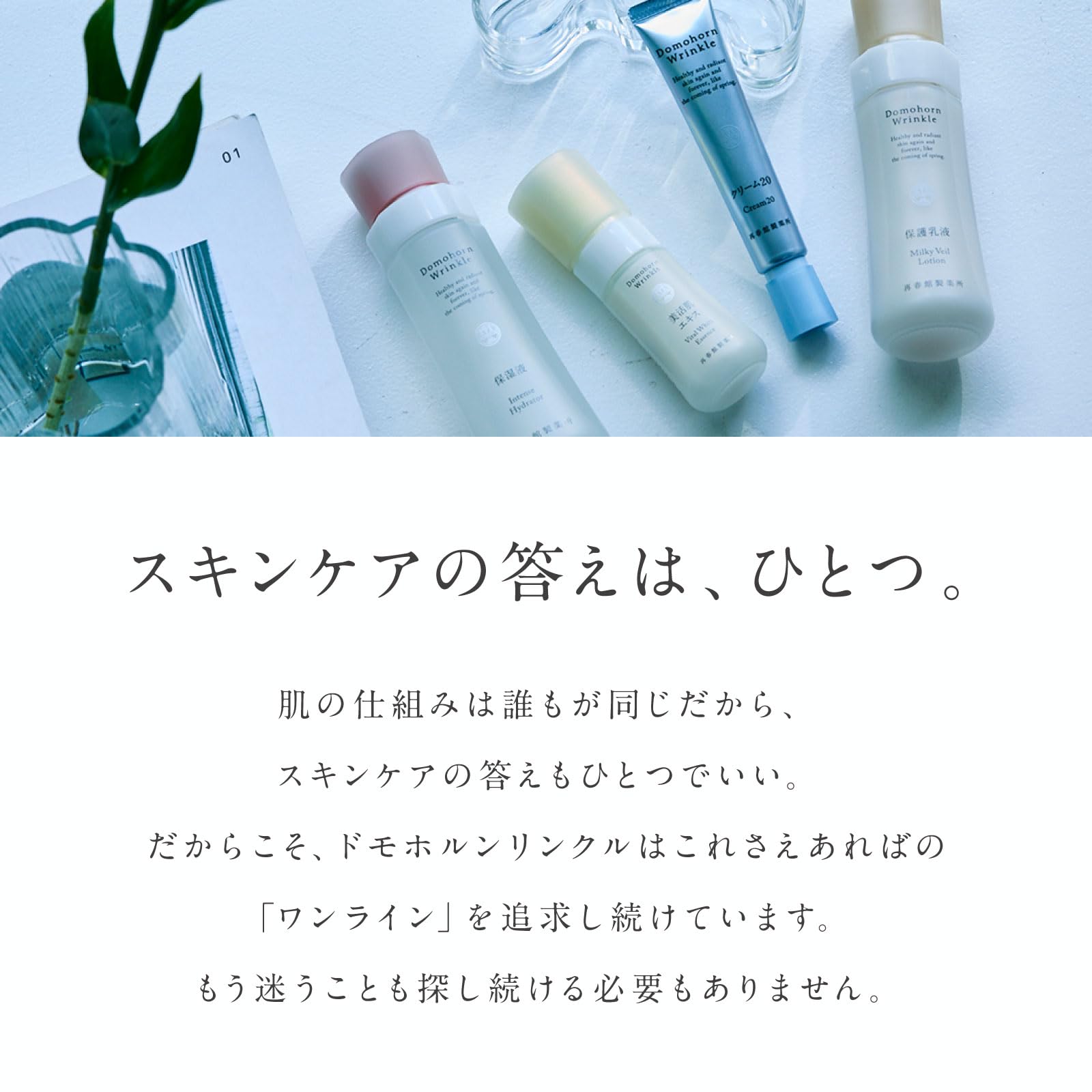 Amazon.co.jp: ドモホルンリンクル 基本4点ハーフセット 保湿液 美活肌