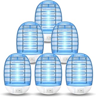 Indoor Bug Zappers, Mosquito Killer Indoor, Insect Traps for Home Mosquito Zapper for Baby & Pets, Kitchen, Living Room, Bedroom, Baby Room, Office (6 Pack)