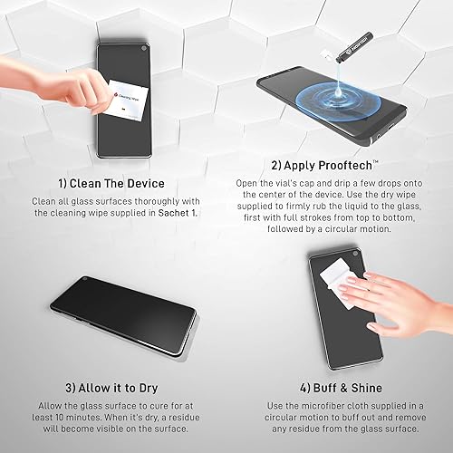 Miniatura 4 de Protector de pantalla de vidrio líquido para todos los smartphones, tabletas y relojes, nanoprotección para hasta 4 dispositivos, botella