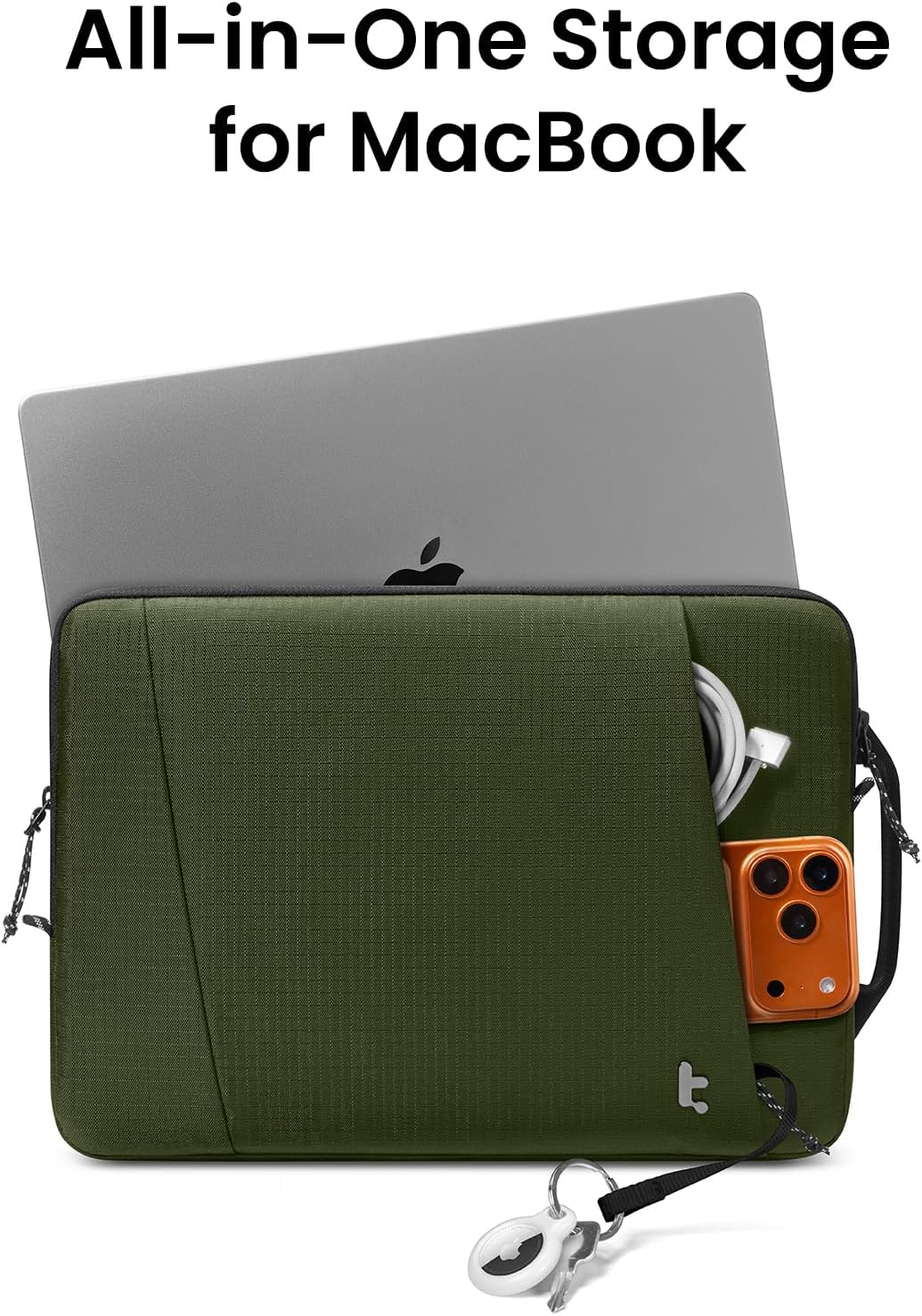 tomtoc Slim & 360° Protective Laptop Sleeve for 16-inch New MacBook Pro M5 | 2026 Pro/Max A3428 A3429, M4/M3/M2/M1 A3403 A3186 A2991 A2780, Water-Resistant Case Bag with CornerArmor, Fits Dell XPS 16