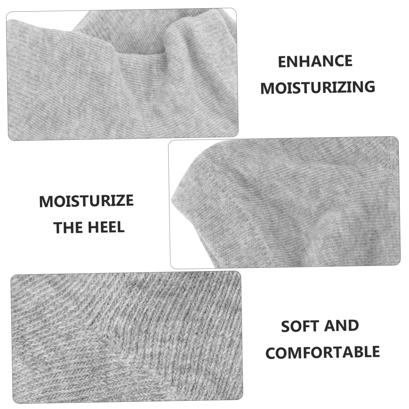 POPETPOP 6pares Calcetines Hidratantes De Gel Para Talones y Tobillos Para Pies Secos y Agrietados Diseño Para Verano Unisex