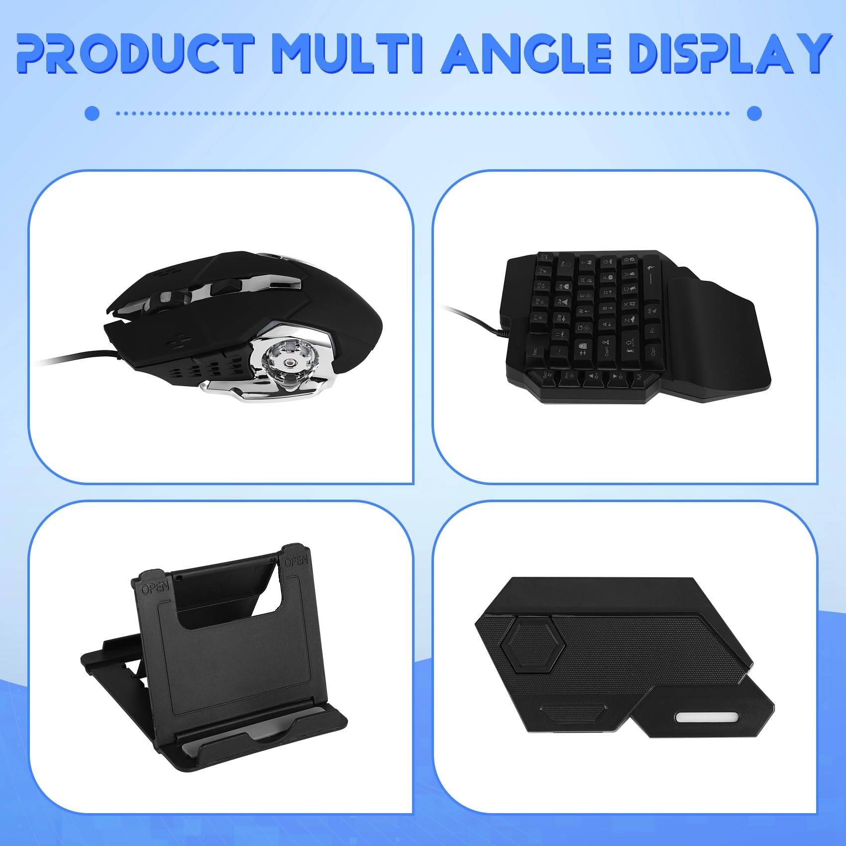 2X Manette De Mobile Pour Contrôleur PUBG Clavier De