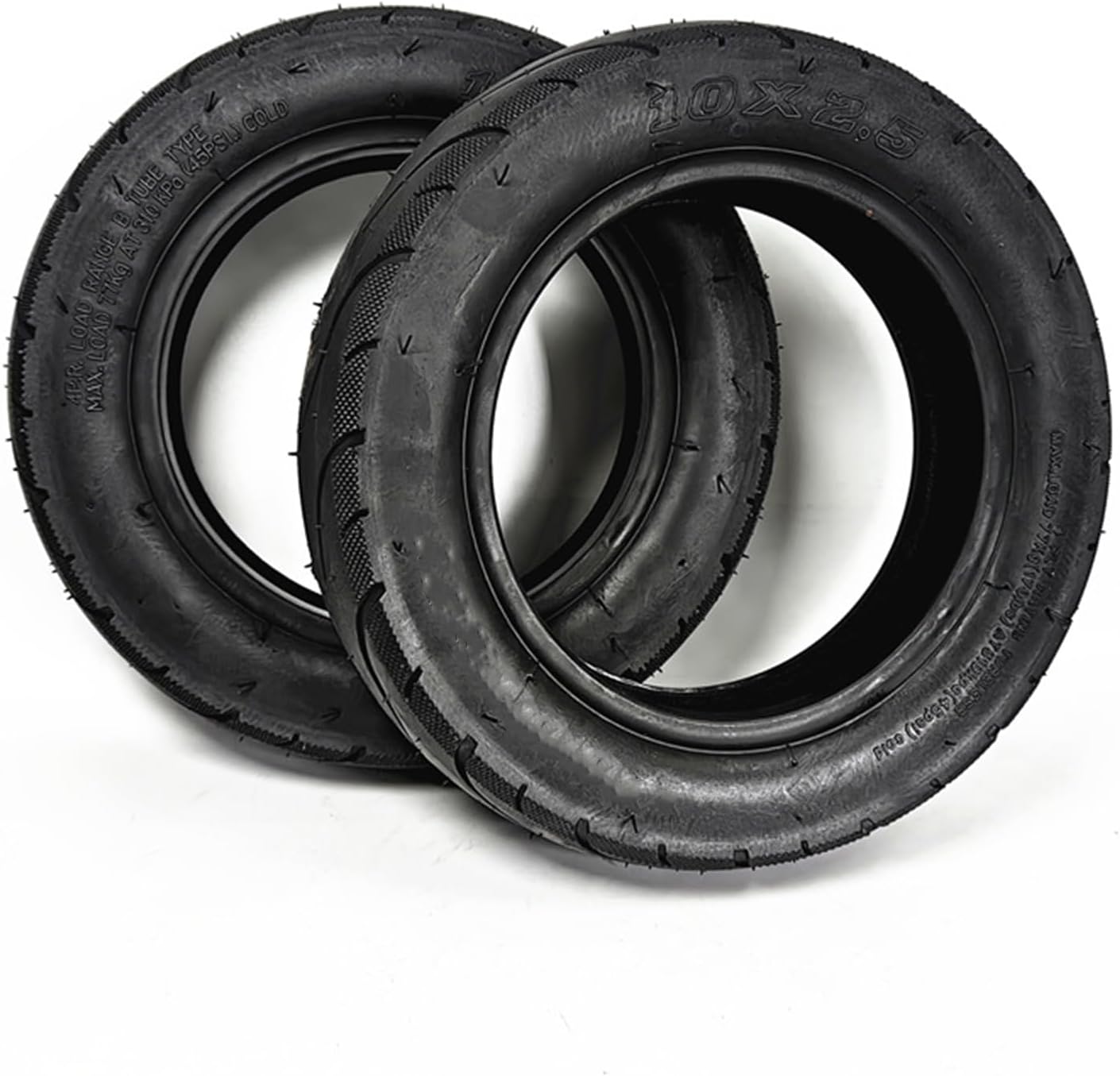 Electric Scooter Tires, 10" 10x2.50 Thickened Wear-Resistant and Anti-Skid Vacuum Tires, for Scooter Tire Replacement Accessories(New Model)