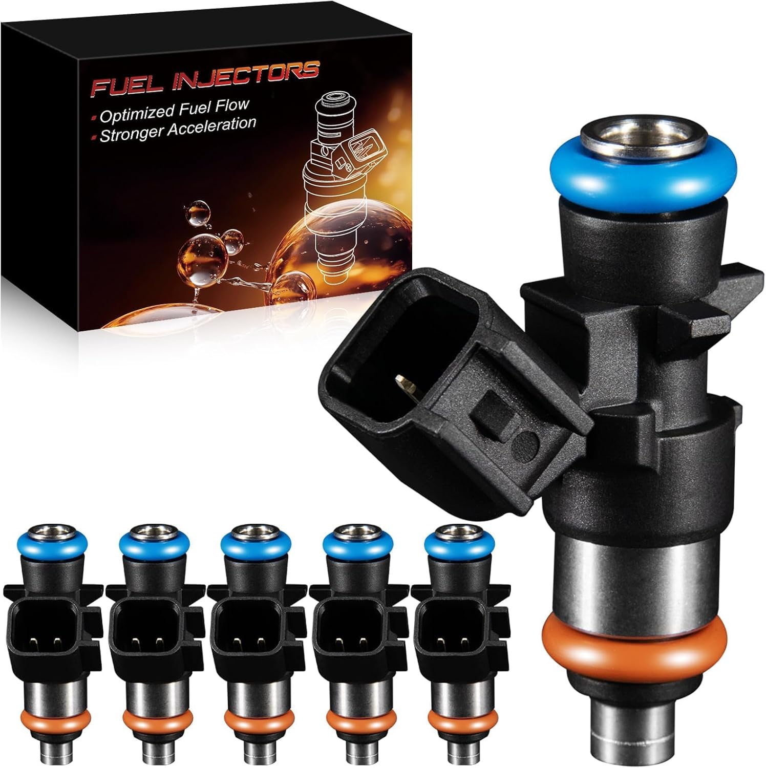 0280158233 Fuel Injectors Fit For:-Dodge Charger Challenger Durango Grand Caravan For:-Ram 1500 For:-Jeep Wrangler Grand Cherokee For:-Chrysler 300 Town & Country Pacifica 3.6L (6 Pack)