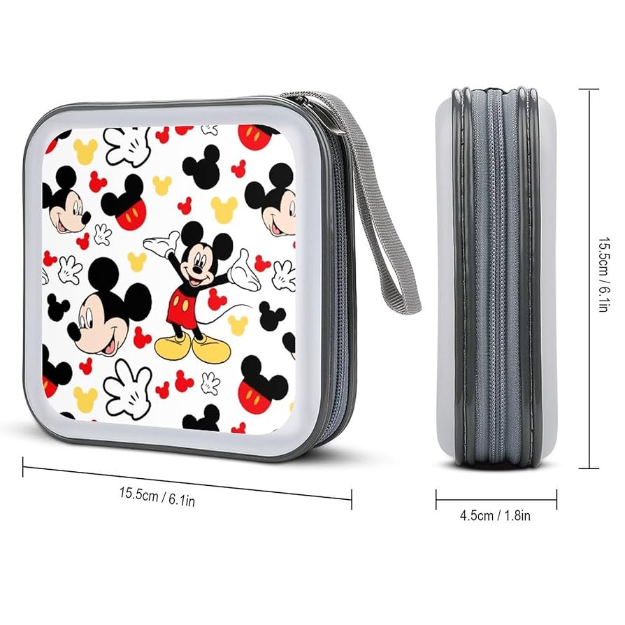 Amazon.co.jp: CDケース ミッキーマウス CD/DVD収納バッグ DVD