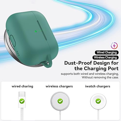 Miniatura 4 de Funda compatible con Airpods Pro 2 202320222019 con kit de limpieza, funda de protección de silicona para AirPod Pro con puntas para las orejas para