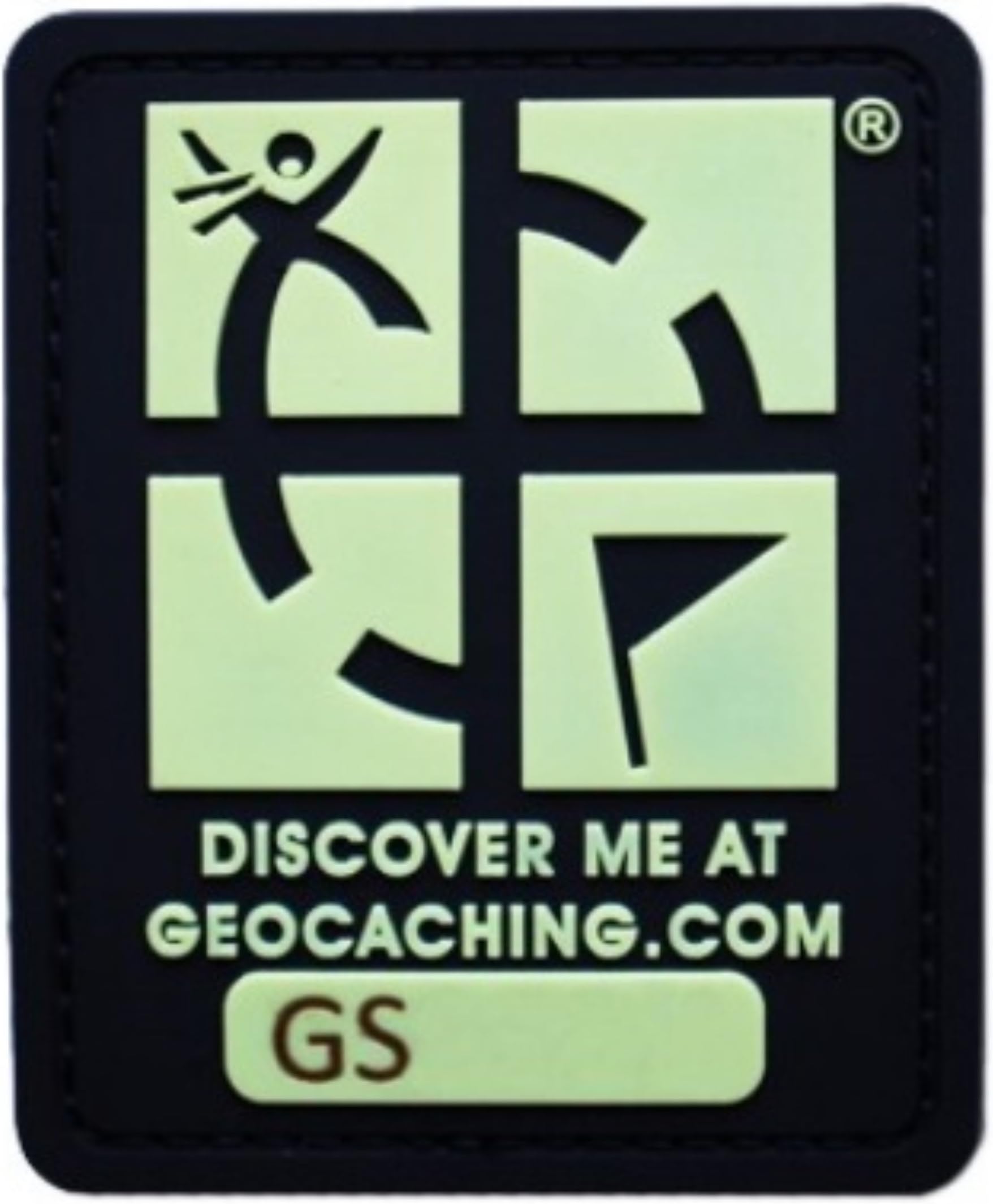 Travel Bug Geocaching Logo Glow In The Dark Patch - Make anything Trackable