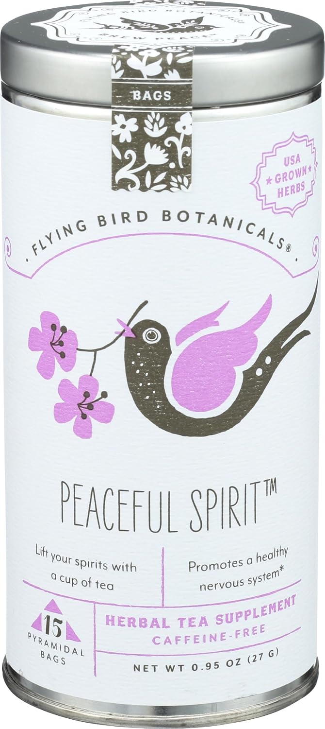 FLYING BIRD BOTANICALS Tea, Peaceful Spirit, 15 CT