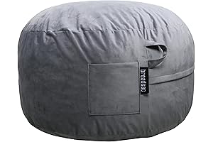 Cozy Oasis: 3FT Small Bean Bag Chair for Adults, Velvet Luxury