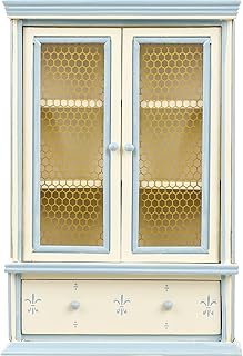 Toyvian Miniature Bookshelf Cabinet Model Dollhouse Wooden Bookshelf Mini Wood Drawer Cabinet Tiny Furniture Ornament Dollhouse Decoration Accessories 14.8cm/5.82inch