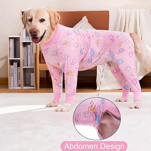 Miniatura 5 de Yeapeeto Traje de recuperación para perros después de una cirugía, suave y de manga larga para perro, alternativas de cono, evita lamer mamelucos