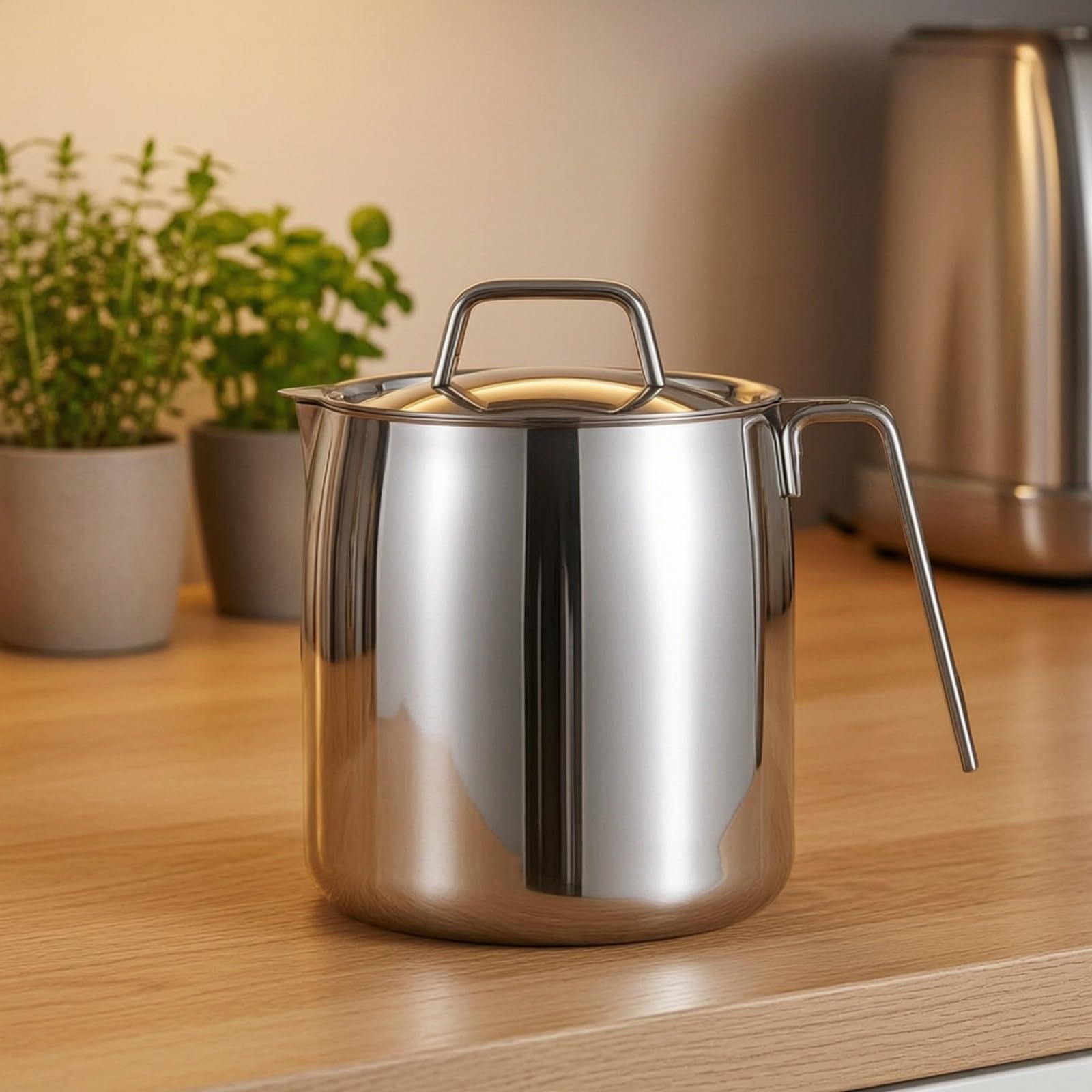 Bidon d’ Cuisine Inox, Miroir 2.0L