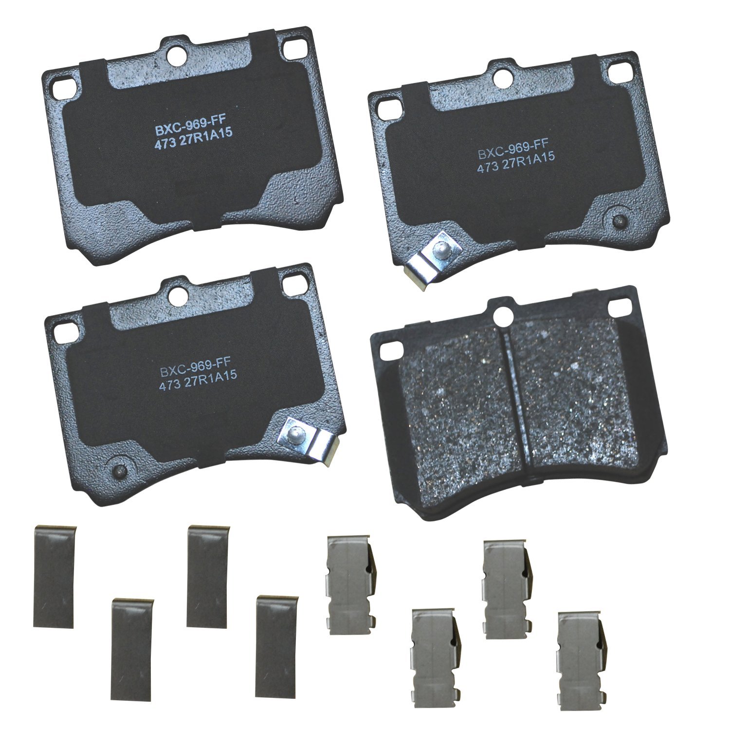 Bendix Premium SBC473 Ceramic Front Brake Pads for Ford Escort 2003-1991, Mazda MX-3 1996-1992, Protege 1998-1990, Mercury Tracer 1999-1991