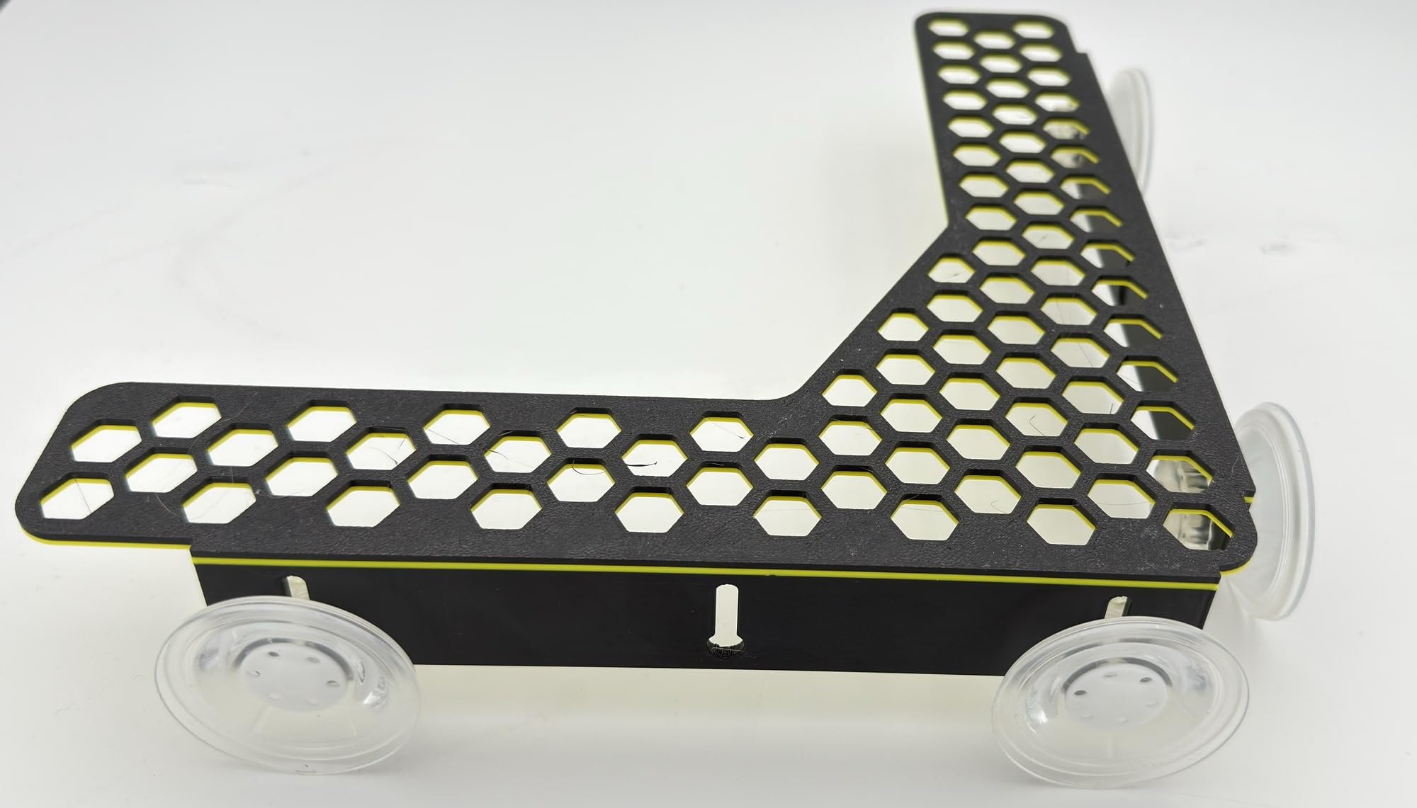 Large Corner Frag Rack With Suckers (Yellow)