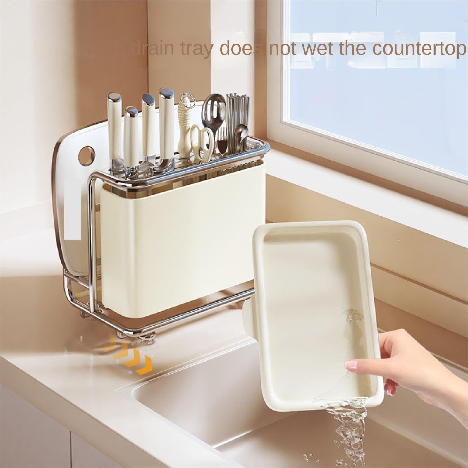 Bloque para Cuchillos Utensilios De Cocina Organizador Multifuncional De Cuchillos Cocina con Bloque, Ahorra Espacio Herramientas