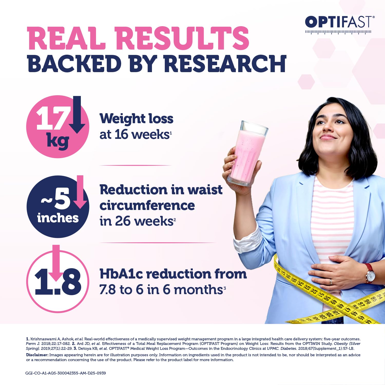 Optifast Weight Management Shake | Strawberry Flavour | Scientifically Designed Weight Loss Diet | Meal Replacement Shake for Weight Loss | 400g Jar 1