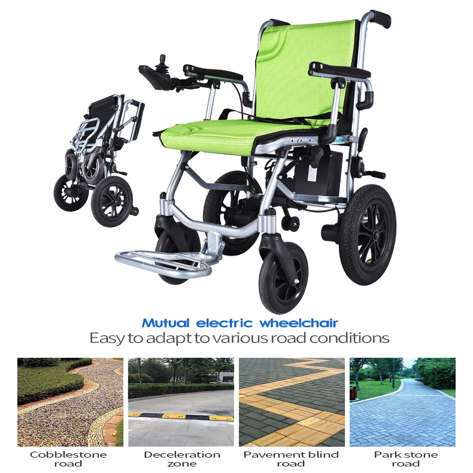 Silla De Ruedas Eléctrica Ligera con Batería De Litio, Scooter Plegable For Ancianos, Scooters De Ayuda For Discapacitados, Vehículo De Transferencia Eléctrico Plegable For Paraplejía