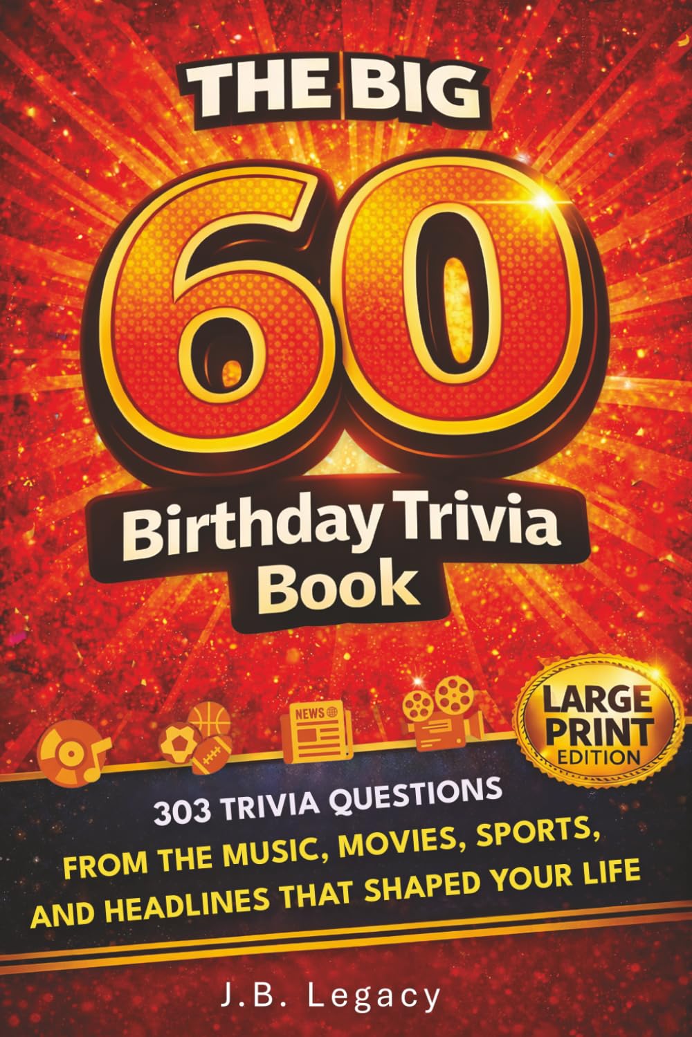 The Big 60 Birthday Trivia Book: 303 Trivia Questions From the Music, Movies, Sports, and Headlines That Shaped Your Life (The Birthday Trivia Series)