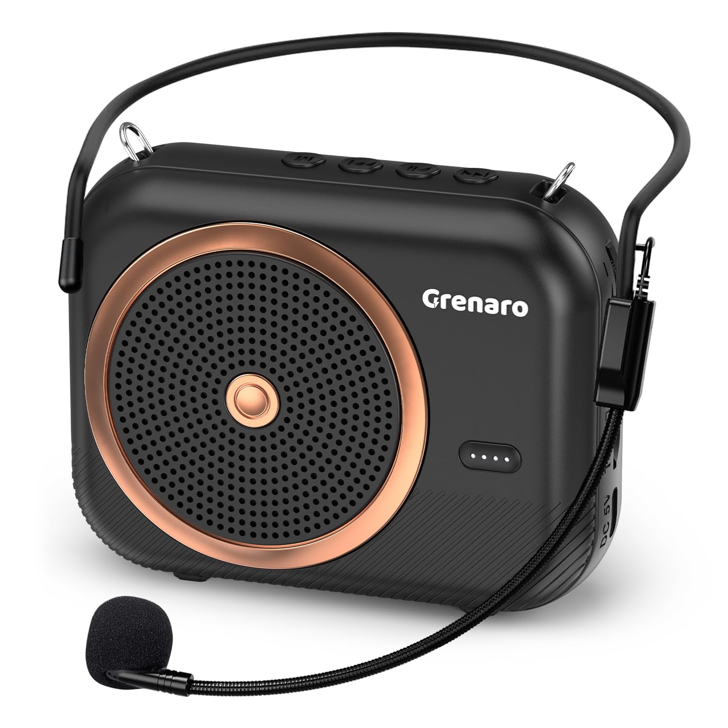 GRENARO Voice Amplifier for Teachers with Bluetooth, 2200 mAh Battery for Long Battery Life, Wired Headset Mic with 10W Speaker for Classroom Teaching, Guiding, Training, and Tour Guides, Yoga-image-49