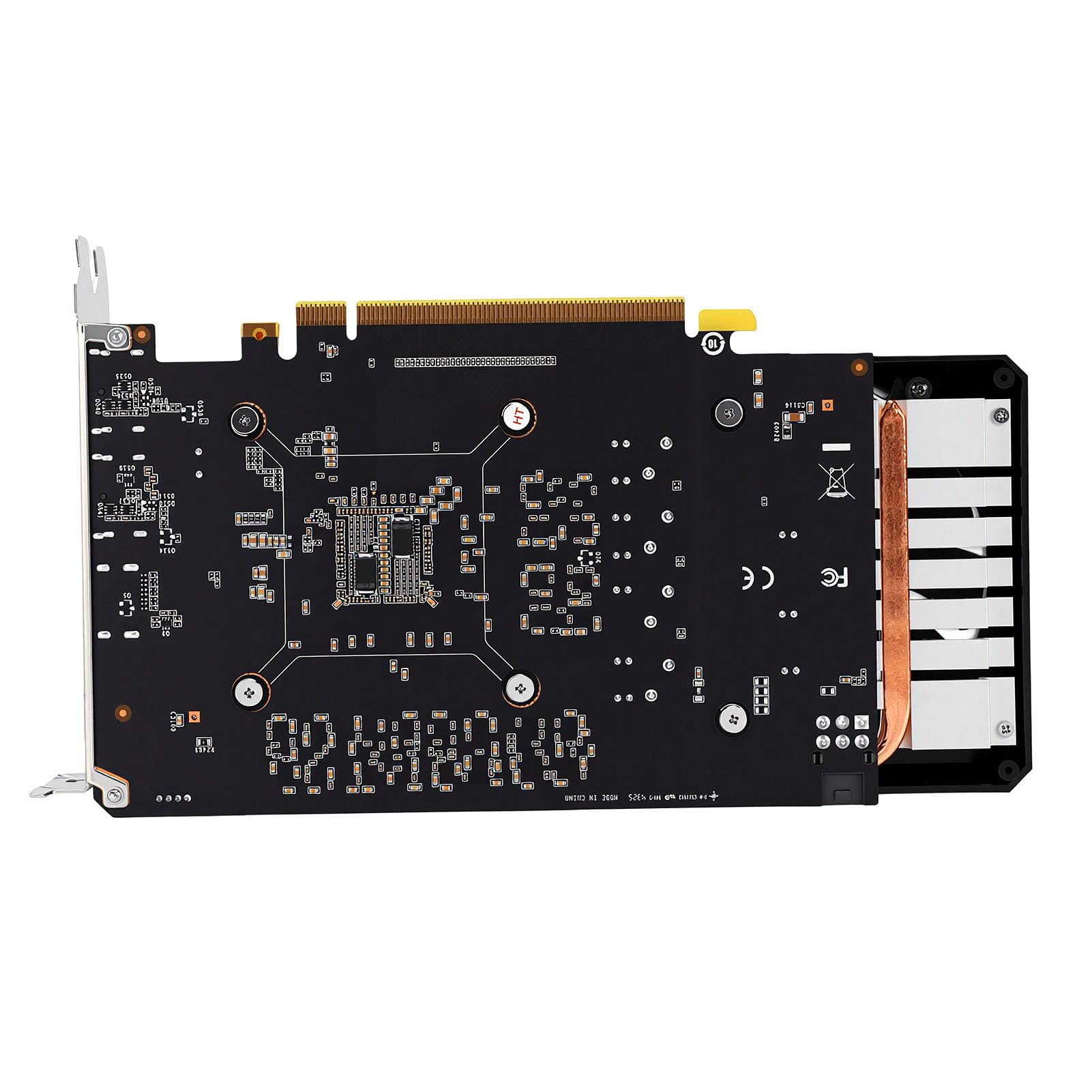 XUMIUZIY Karta Graficzna, 192-bitowa Karta Graficzna PCI Express 3.0 X16 6 GB GDDR5 do Gier z Podwójnym Wentylatorem 1xinterfejs Multimedialny Wysokiej Rozdzielczości 2xDisplayPort