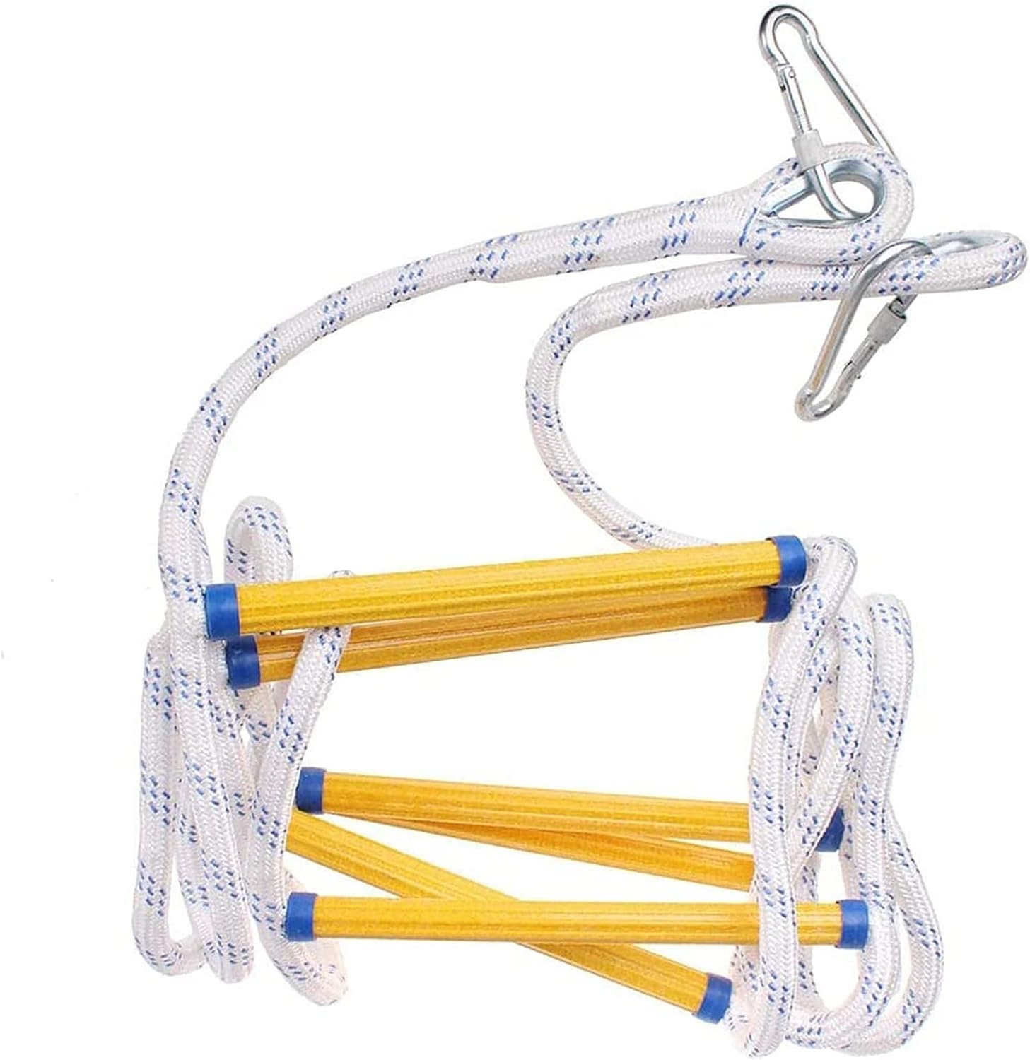 Rope Ladder,Safety Ladder,Emergency Fire Escape Ladder, Flame Resistant Rope Ladder for Fast to Deploy in Fire/12M
