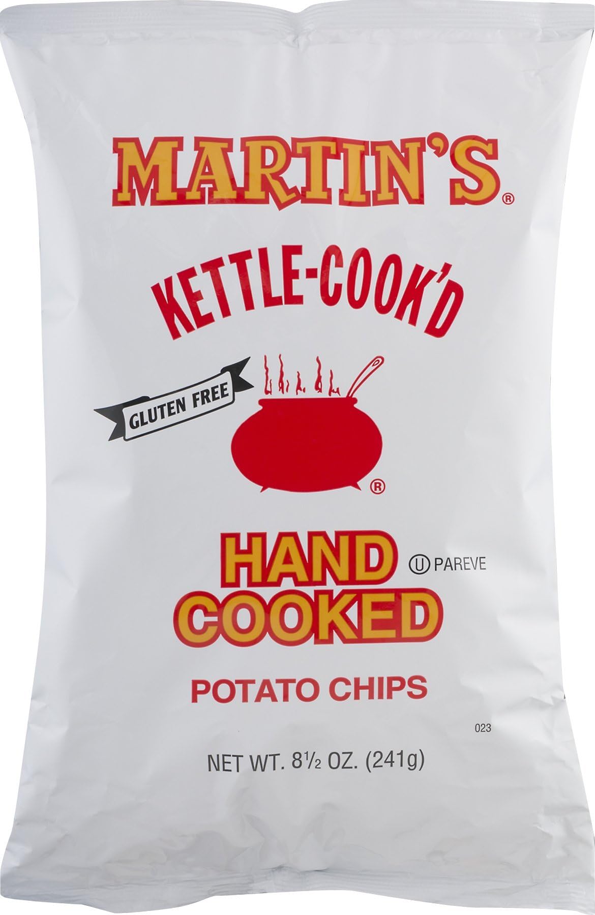 Martins, Hand Cooked Kettle Potato Chips Original, 8 Ounce
