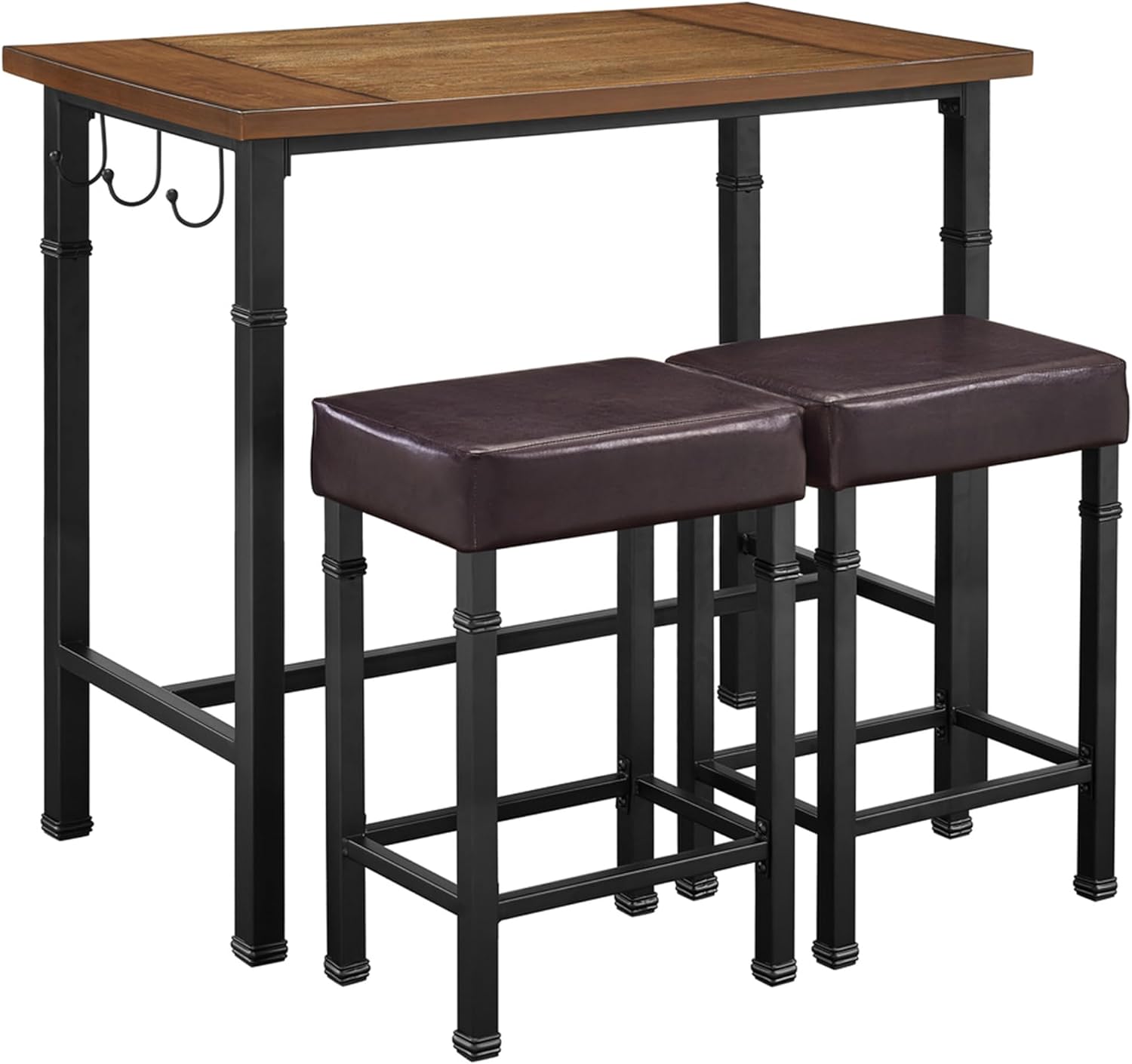 Linon Amzn0236 Declan Pub Set, Black