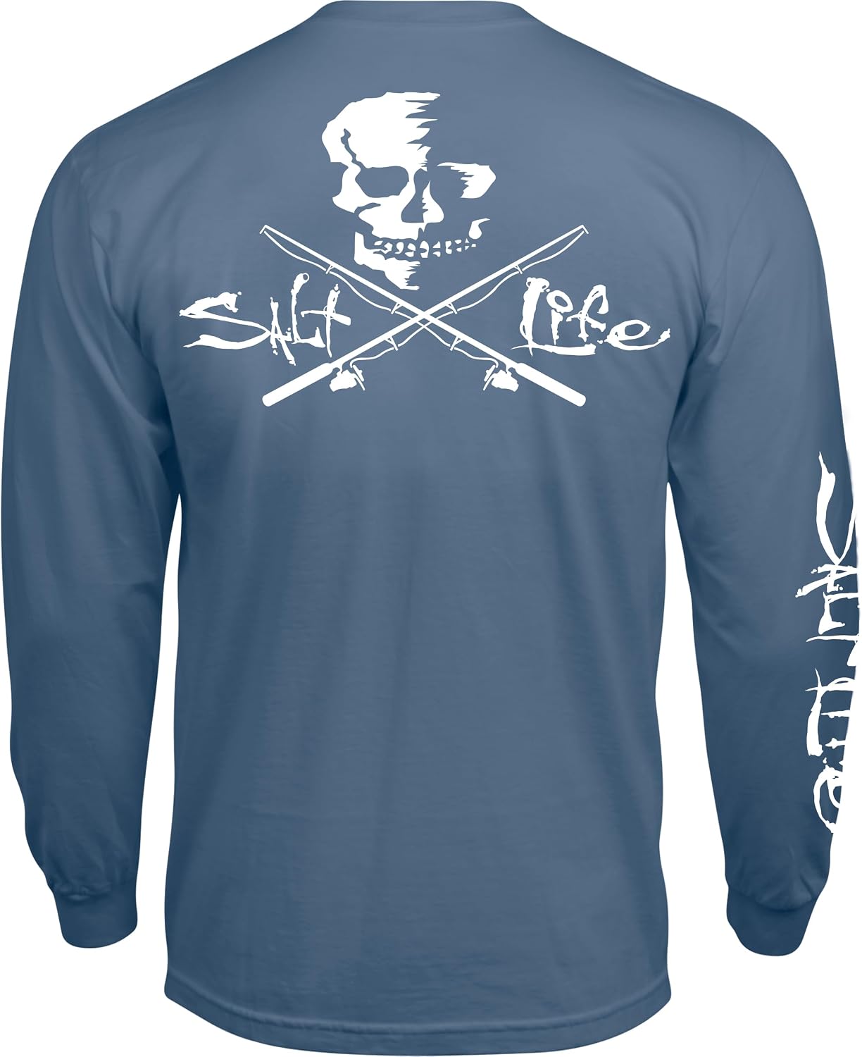 Salt Life Men's Skull and Poles Long Sleeve Classic Fit Shirt
