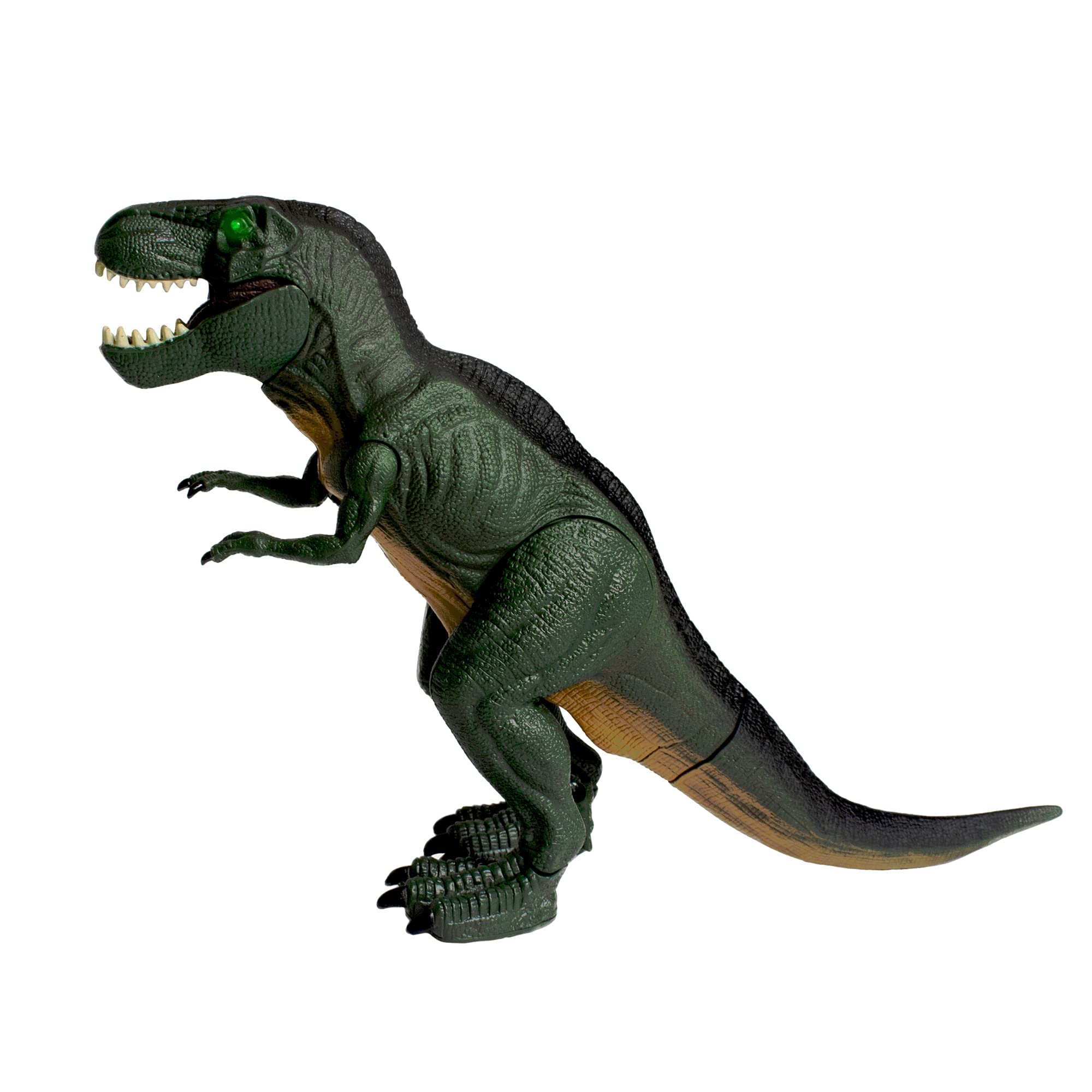 Dinosaur Toys for Boys and Girls-T Rex Toy-Mighty Megasaur Walking,Roaring Robot Dinosaur (Medium Dino - GREEN T-rex)