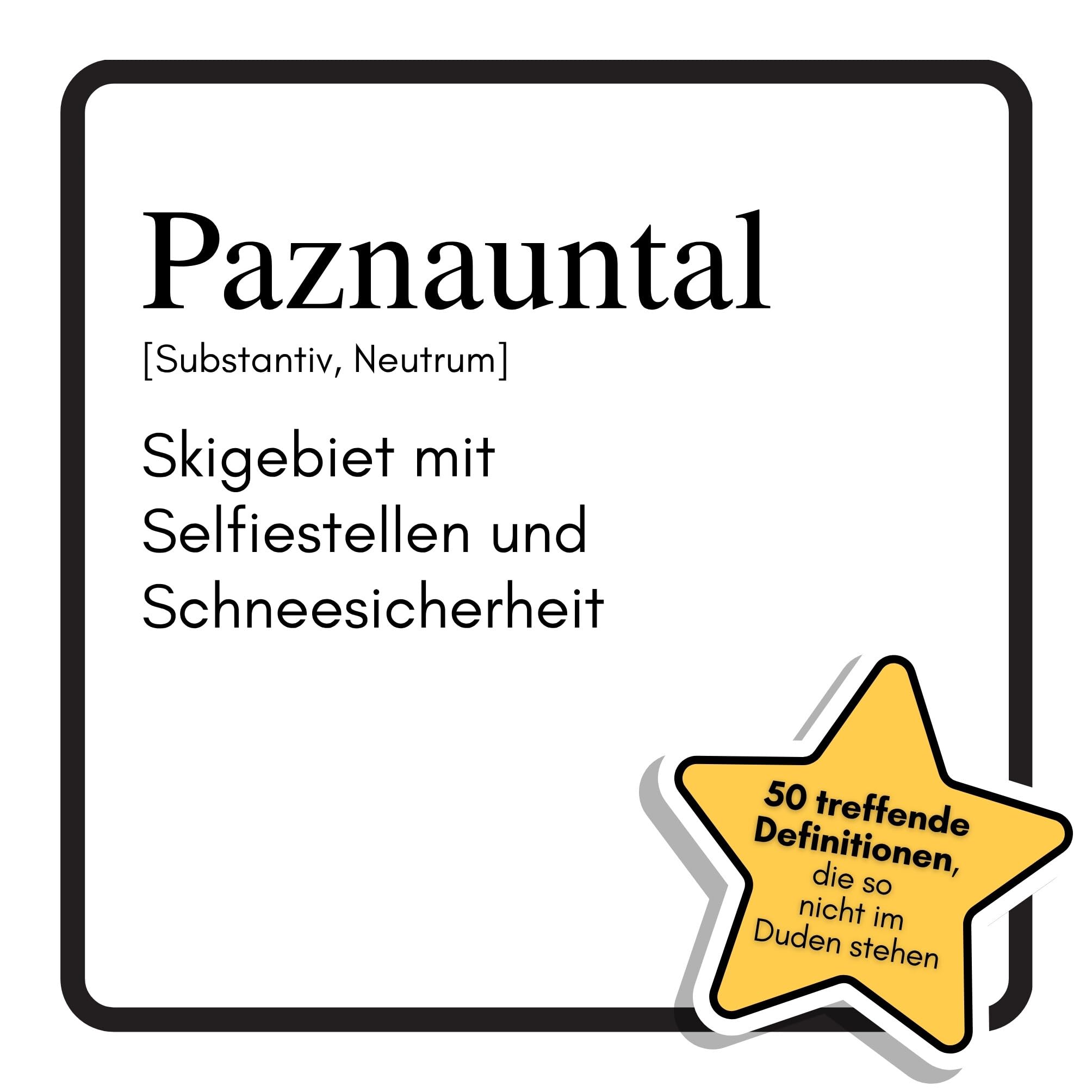 Paznauntal: Skigebiet mit Selfiestellen und Schneesicherheit. Das lustige Geschenkbuch für Mann, Frau, Kollege, Freund zu Geburtstag, Weihnachten