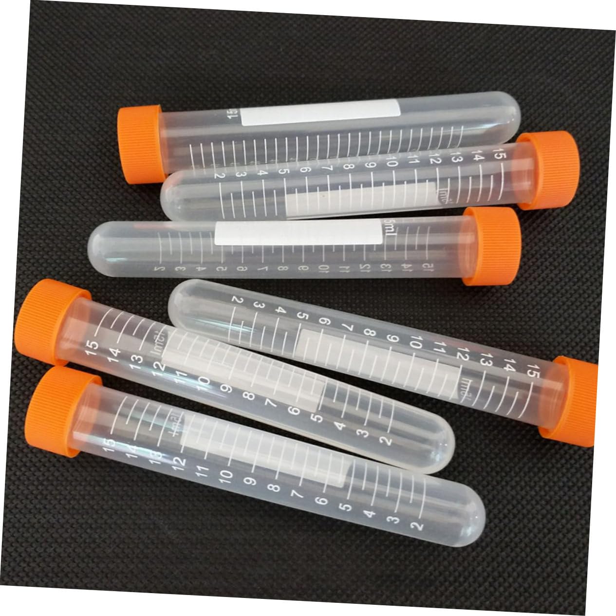 MAGICLULU 100 Stück Zentrifugenröhrchen aus PE mit Schraubverschluss Hitzebeständig und Drucksterilisierbar Konischer Boden Laborprobenröhrchen für Biochemie Zufällige Farbe Zufällige Farbe